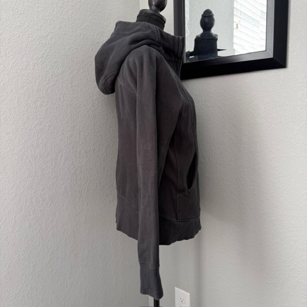 LULULEMON Scuba Full Zip Hoodie Sweatshirt Black Sz 10 - Picture 4 of 14